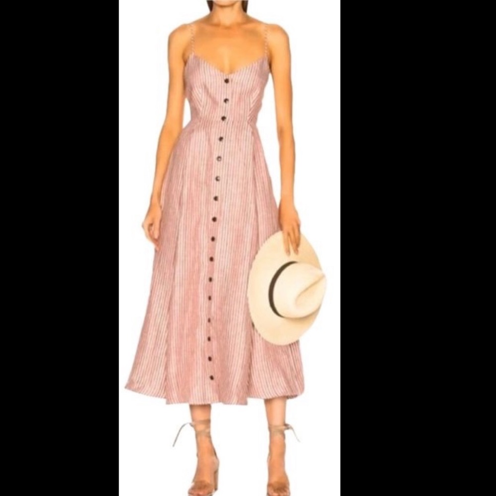 Mara Hoffman 100% Linen Midi Dress